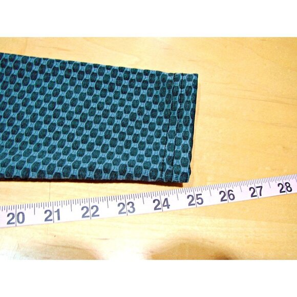 Scrunch Butt Honeycomb Skinny Leg Athletic Leggings Black Gray Pull On Sz Large - Picture 10 of 11